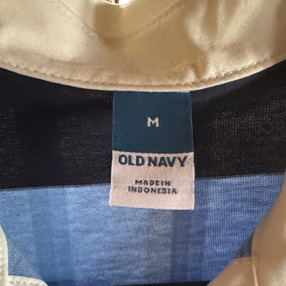 Old Navy Striped Rugby Shirt Medium - Picture 2 of 3